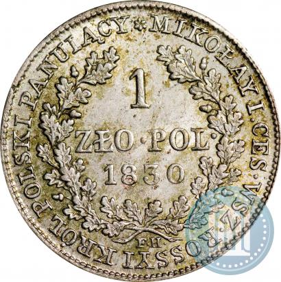 Picture 1 złoty 1830 year FH 
