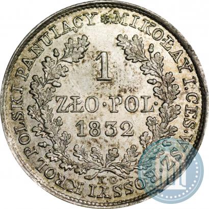 Picture 1 złoty 1832 year KG 