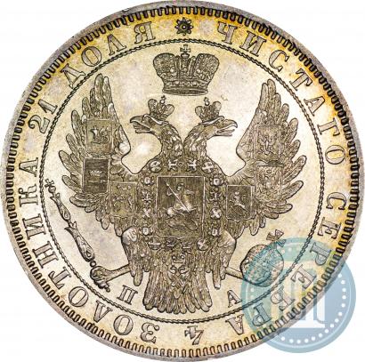 Фото 1 рубль 1849 года СПБ-ПА 