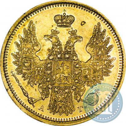 Picture 5 roubles 1851 year СПБ-АГ 