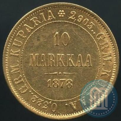 Picture 10 markkaa 1878 year S 