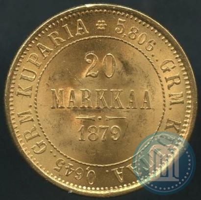 Picture 20 markkaa 1879 year S 