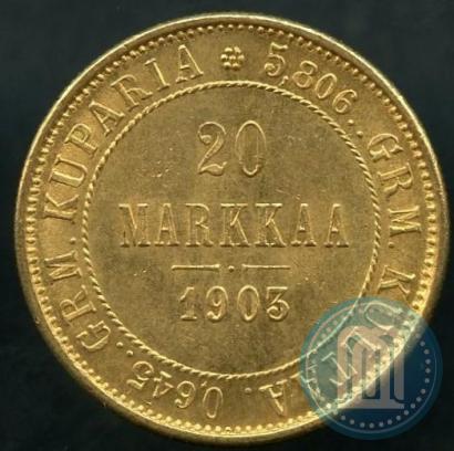 Picture 20 markkaa 1903 year L 