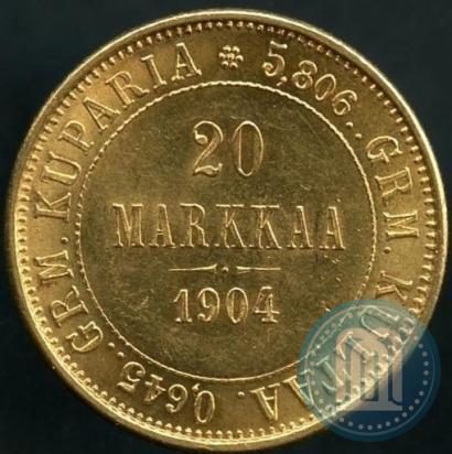 Picture 20 markkaa 1904 year L 