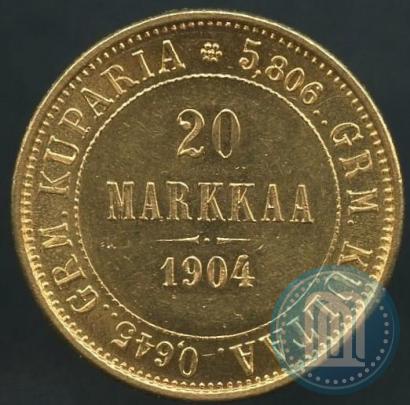Picture 20 markkaa 1904 year L 