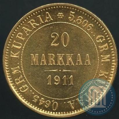 Picture 20 markkaa 1911 year L 