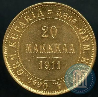 Picture 20 markkaa 1911 year L 