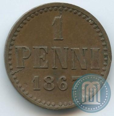 Picture 1 penni 1867 year  