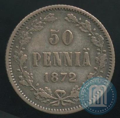 Фото 50 пенни 1872 года S 