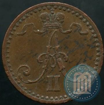 Фото 1 пенни 1869 года  