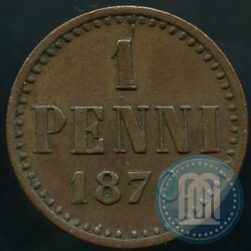 Фото 1 пенни 1870 года  