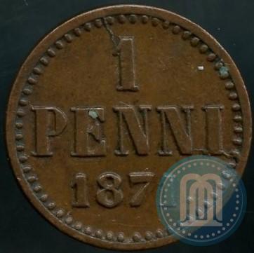 Фото 1 пенни 1871 года  