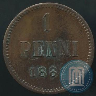 Фото 1 пенни 1881 года  