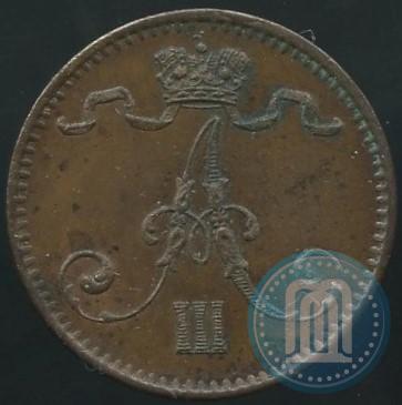 Фото 1 пенни 1881 года  