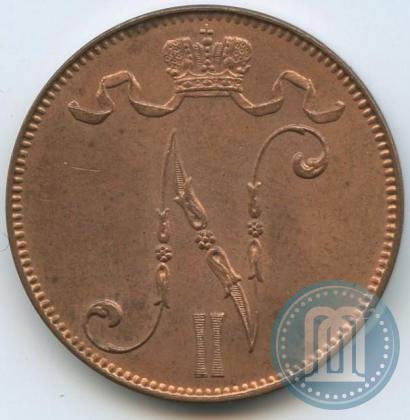 Picture 5 pennia 1889 year  