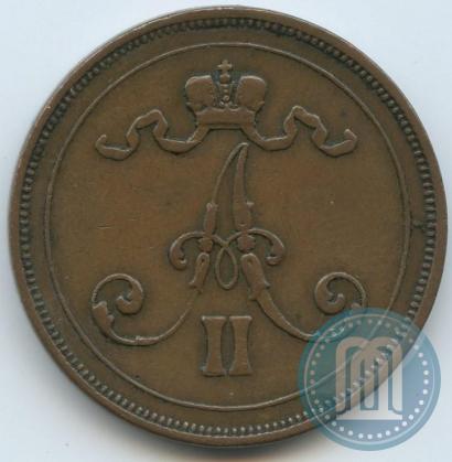 Picture 10 pennia 1875 year  