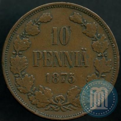 Picture 10 pennia 1875 year  