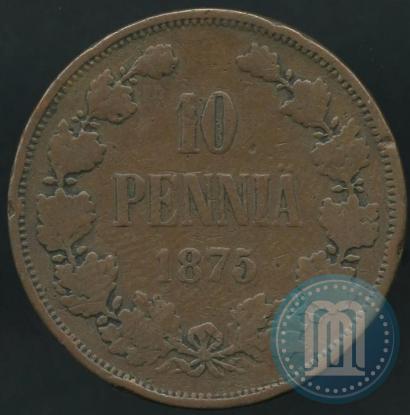 Picture 10 pennia 1875 year  