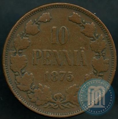 Picture 10 pennia 1875 year  