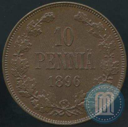 Фото 10 пенни 1896 года  
