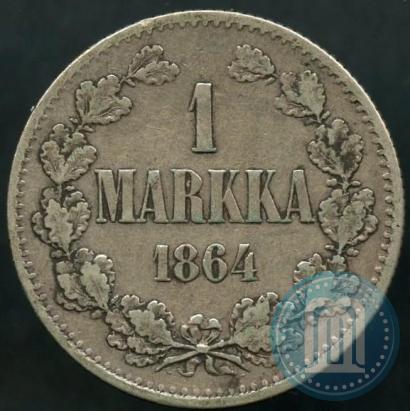 Picture 1 markka 1864 year S 