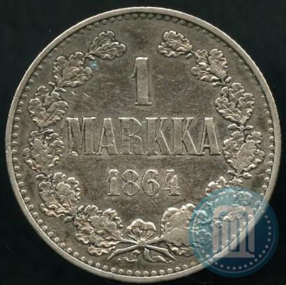 Picture 1 markka 1864 year S 