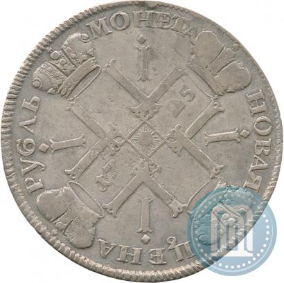 Фото 1 рубль 1725 года СПБ "Солнечный в латах"