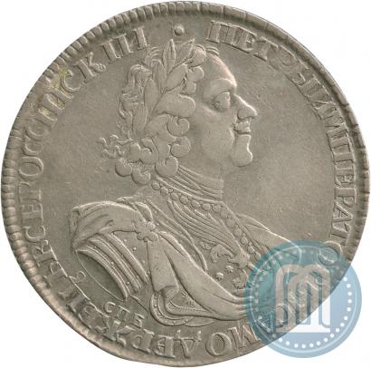 Фото 1 рубль 1725 года СПБ "Солнечный в латах"