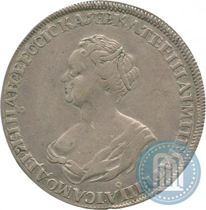 Фото 1 рубль 1725 года  "Траурный"