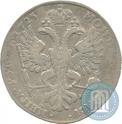 Picture 1 rouble 1725 year СПБ "Petersburg type, portrait turned to the left"