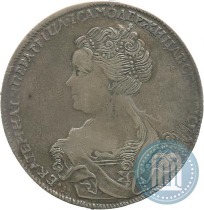 Picture 1 rouble 1726 year СПБ "Petersburg type, portrait turned to the left"