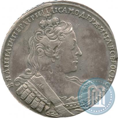 Фото 1 рубль 1733 года  