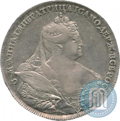 Picture 1 rouble 1737 year  "Portrait by Gedlinger"