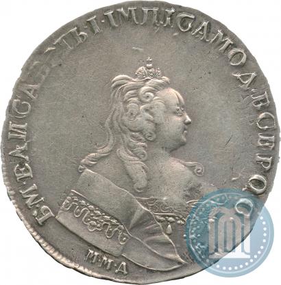 Picture 1 rouble 1744 year ММД 