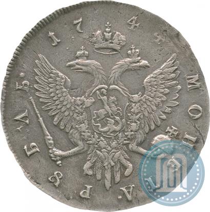 Picture 1 rouble 1744 year ММД 