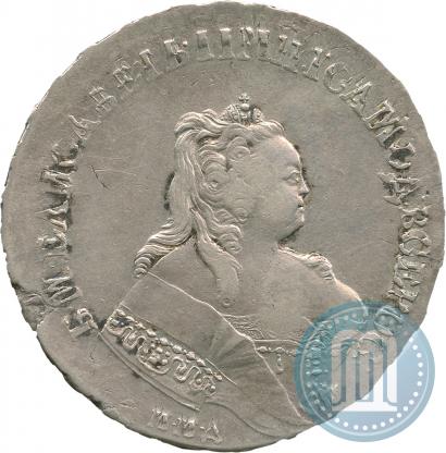 Picture 1 rouble 1744 year ММД 