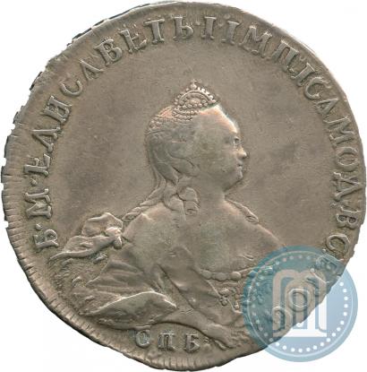Picture 1 rouble 1754 year СПБ-IМ "Portrait by Benjamin Scott"