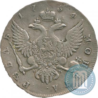 Picture 1 rouble 1754 year СПБ-IМ "Portrait by Benjamin Scott"