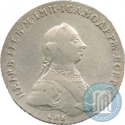Фото 1 рубль 1762 года СПБ-НК 
