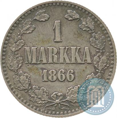 Picture 1 markka 1866 year S 