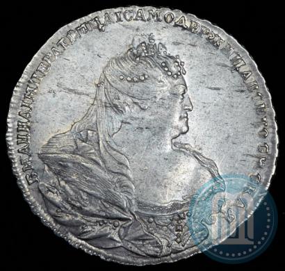 Picture 1 rouble 1737 year  "Moscow type"