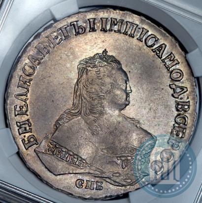 Фото 1 рубль 1749 года СПБ 