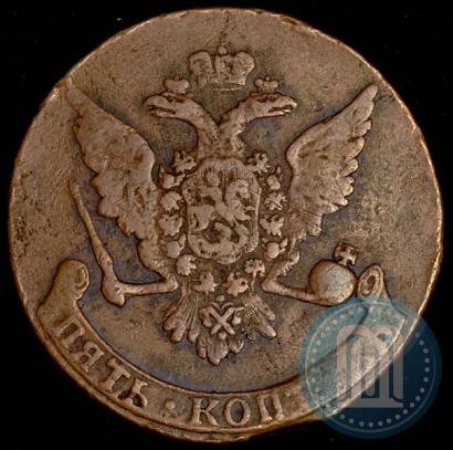 Фото 5 копеек 1758 года  