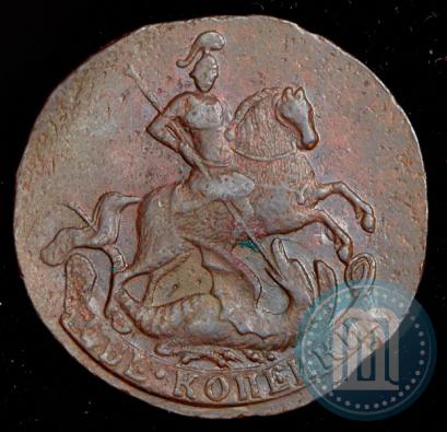 Picture 2 kopecks 1758 year  "Nominal under St. George"