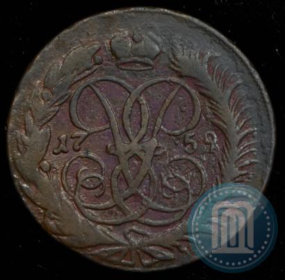 Фото 2 копейки 1759 года  "Номинал под Св. Георгием"