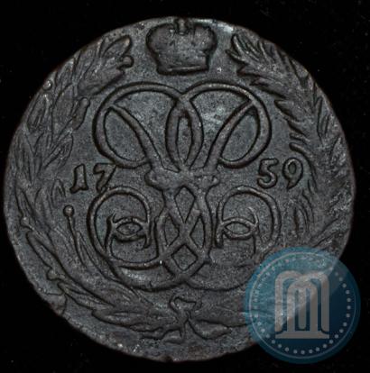 Picture 1 kopeck 1759 year  