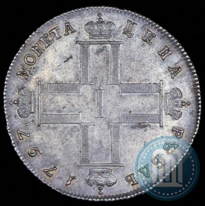 Фото 1 рубль 1797 года СМ-ФЦ "Утяжеленный"