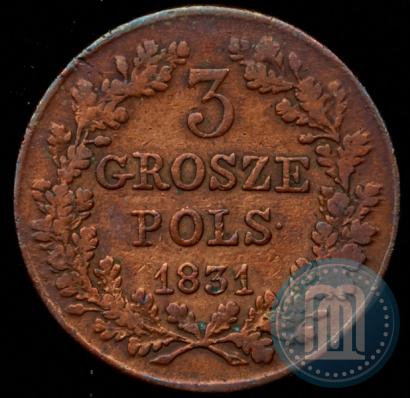 Picture 3 grosze 1831 year KG "Polish uprising"