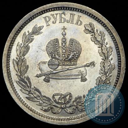 Picture 1 rouble 1883 year ЛШ "On the Coronation of Emperor Alexander III"