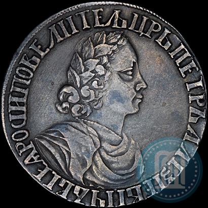 Picture Poltina 1702 year  "Without ribbons near the wreath"